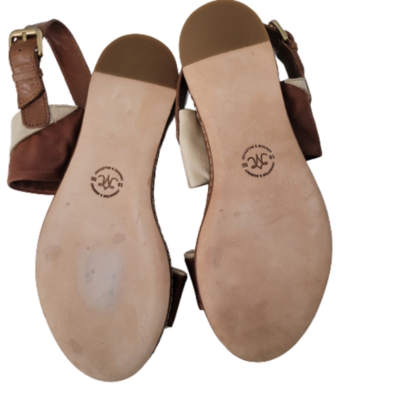 Johnston & Murphy Brown/Tan Twisted Leather Sandal - Picture 7 of 10